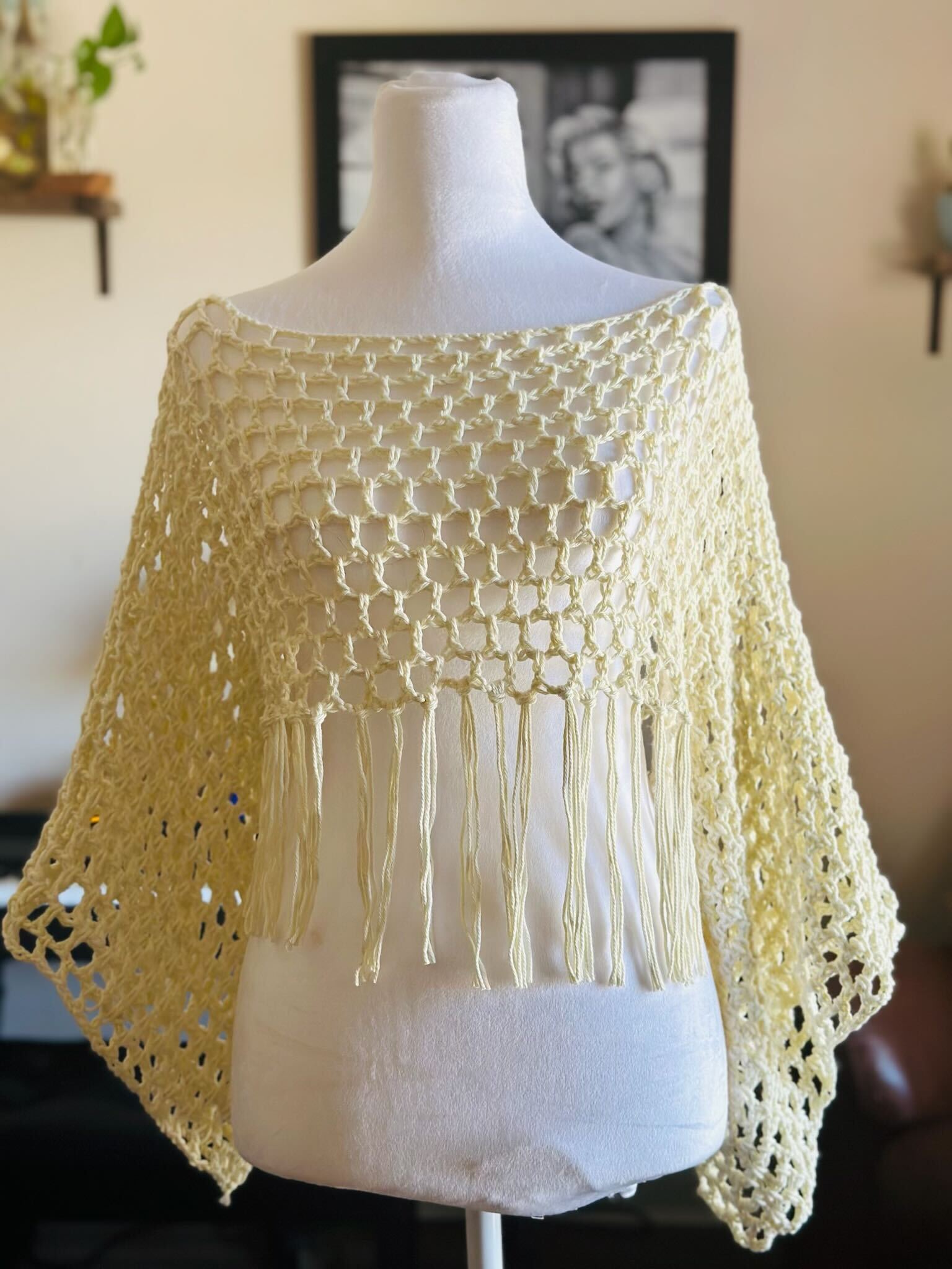Crochet Mesh Crop Top - Image 2