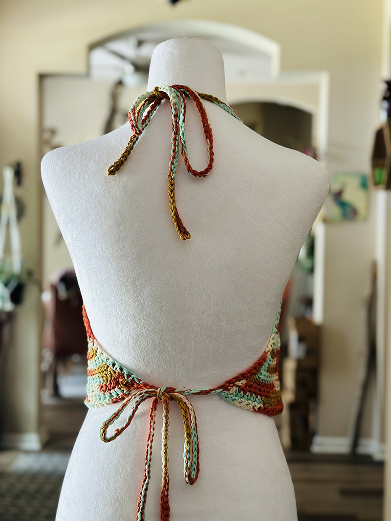 Crochet Mesh Crop Top - Image 6